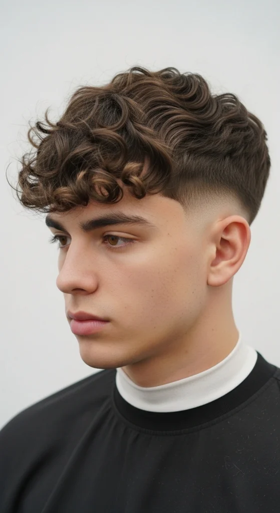 Low Taper Fade with Textured Fringe