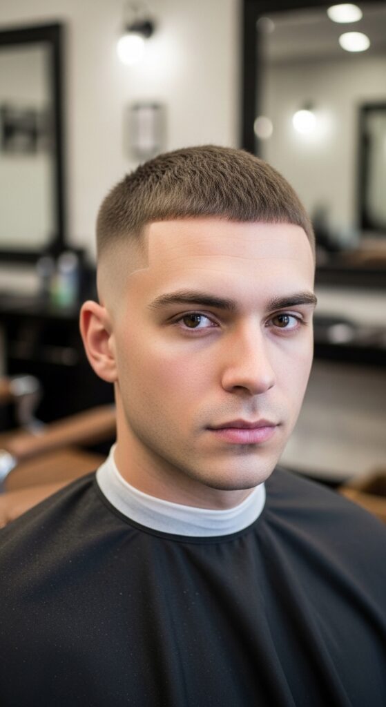 Low Temple Taper Fade