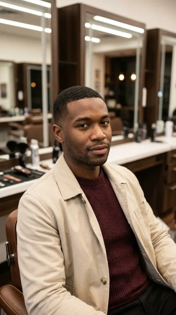 Low Taper Fade with Waves (360 Waves)