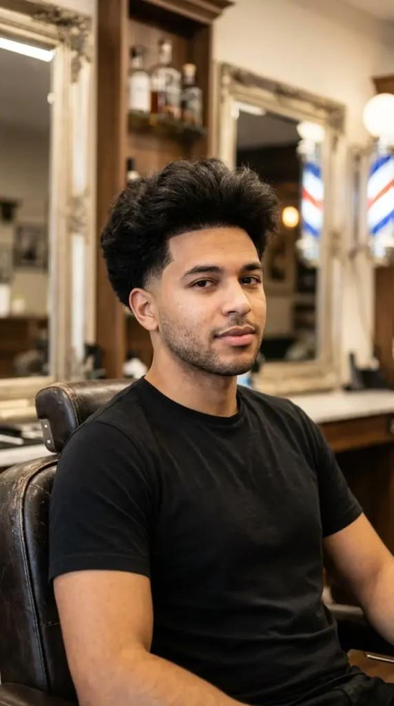 Fluffy Edgar with Low Taper Fade
