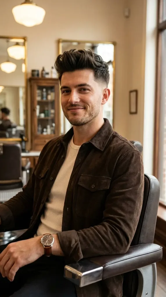 Low Taper Fade with Quiff