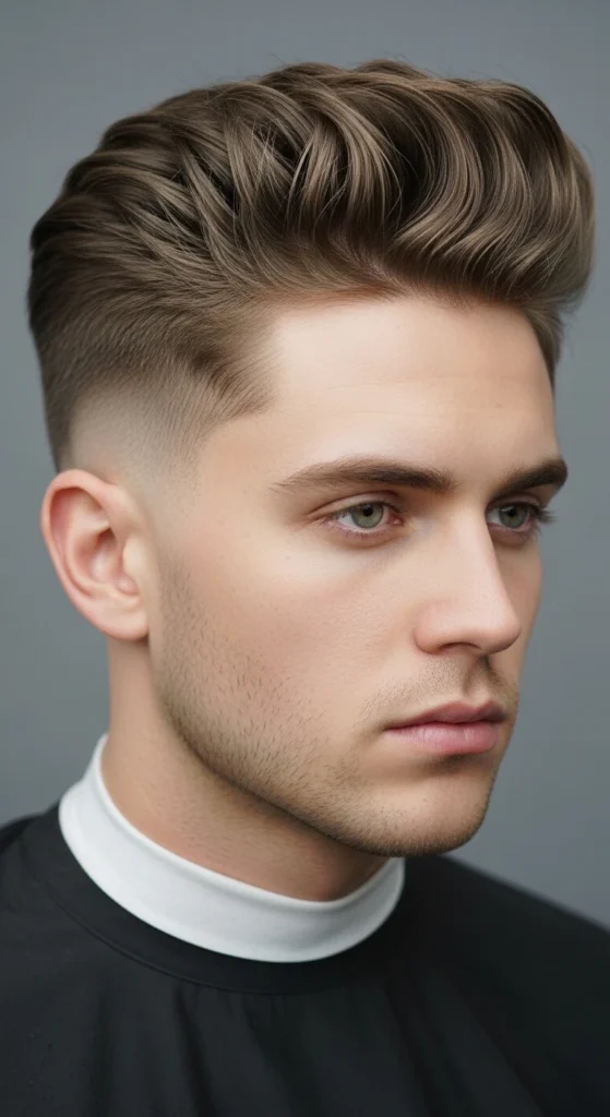 Mid Blowout Taper Fade