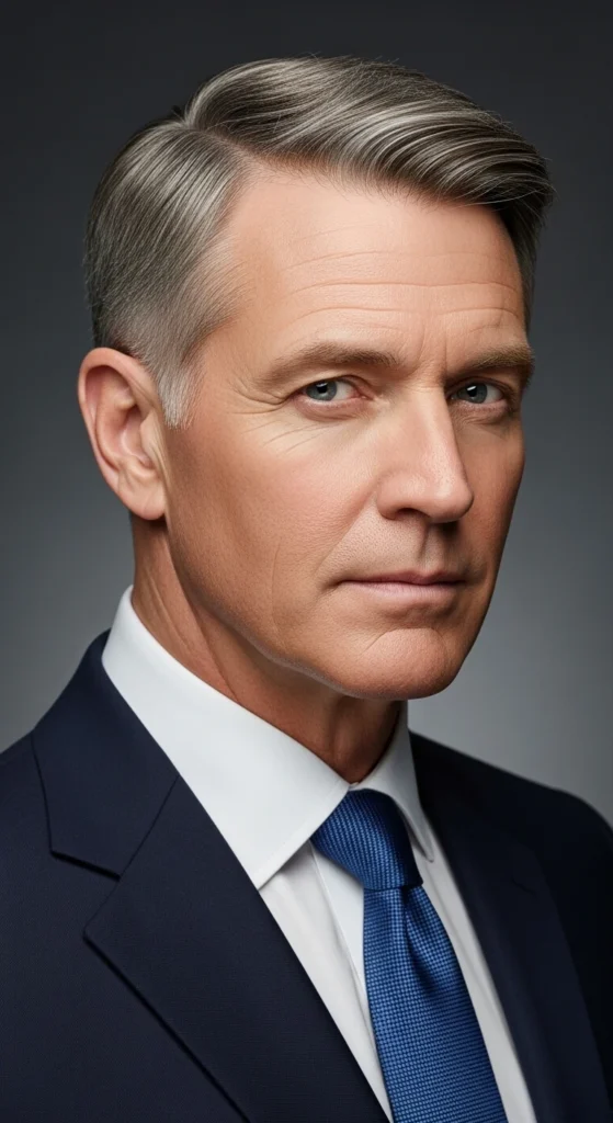 Mid Fade for Mature Men