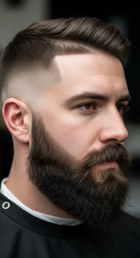 Mid Fade with Full Beard