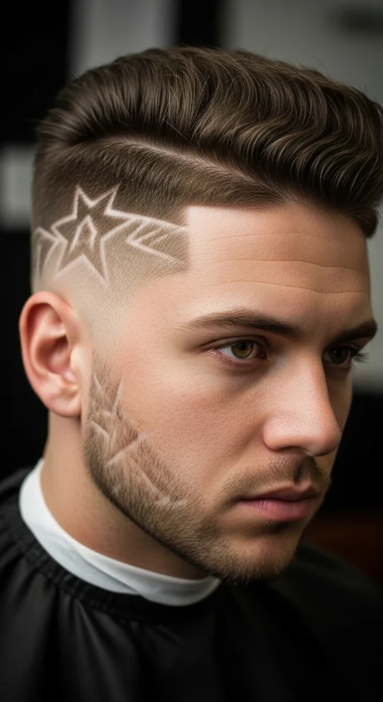 Mid Fade with Star Design