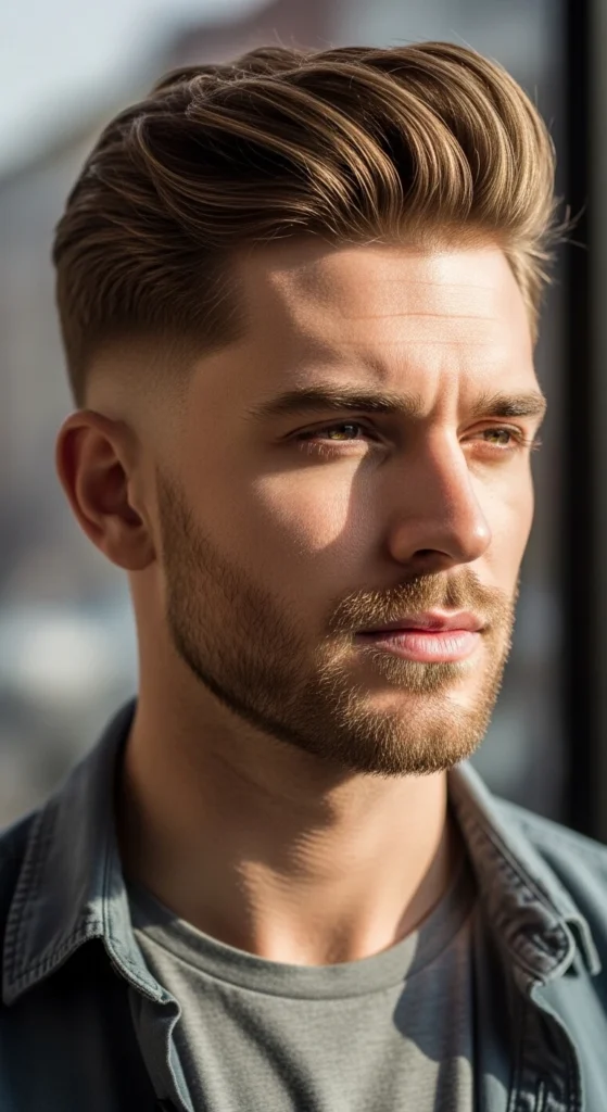 Mid Fade with Stubble