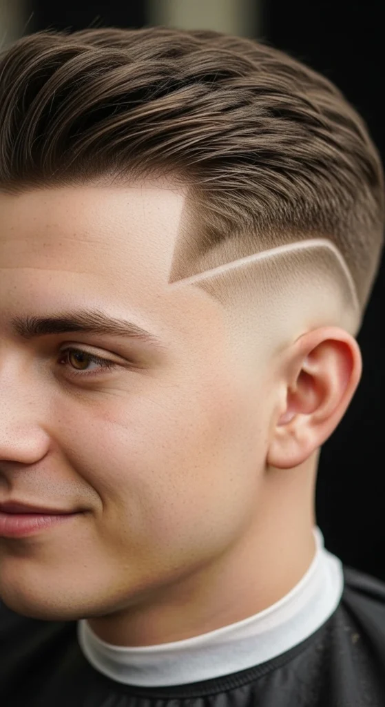 Mid Fade with V-Shape Back