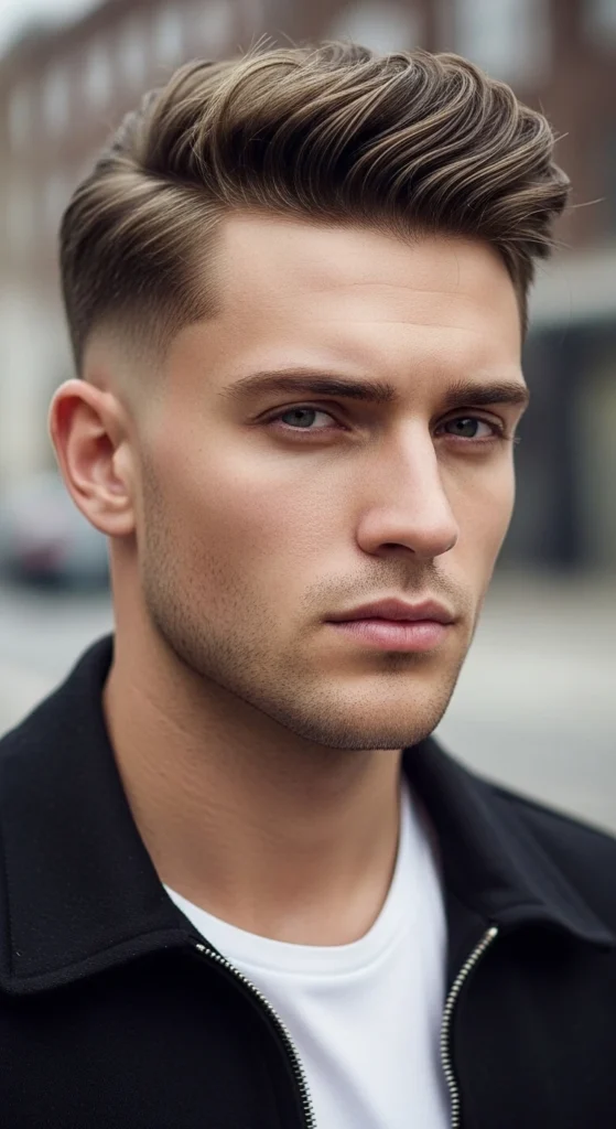 Mid Taper Burst Fade