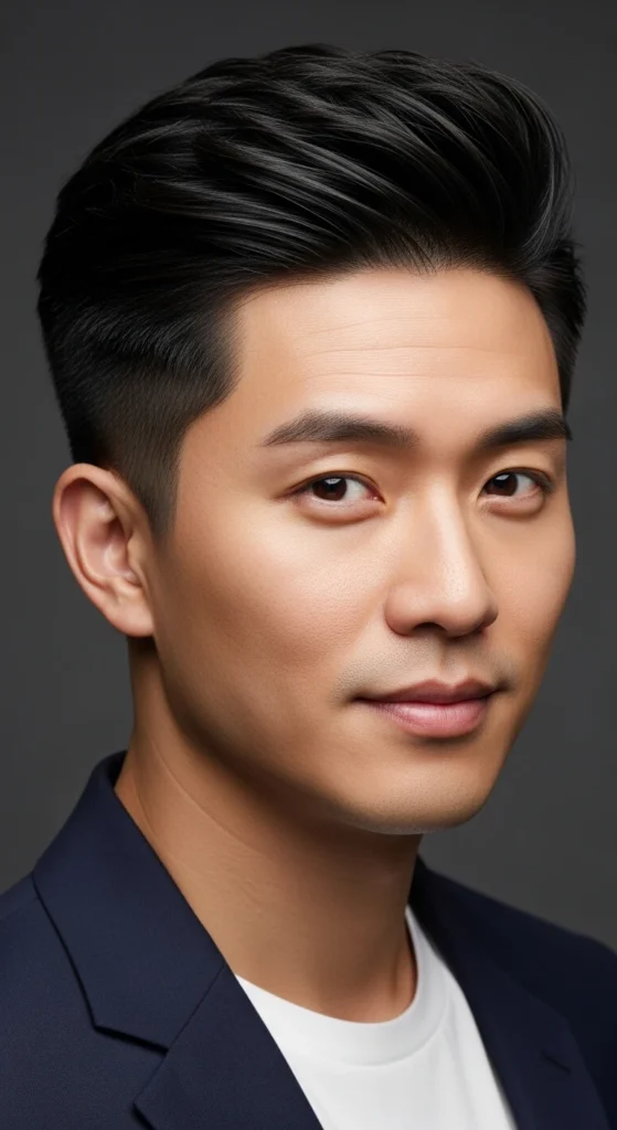 Mid Taper Fade Asian Hair