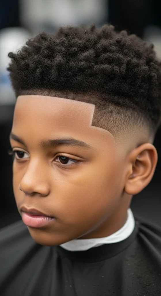 Mid Taper Fade Black Boy