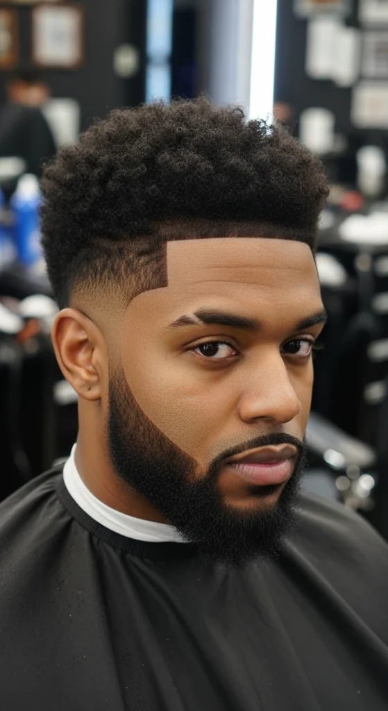 Mid Taper Fade Black Male