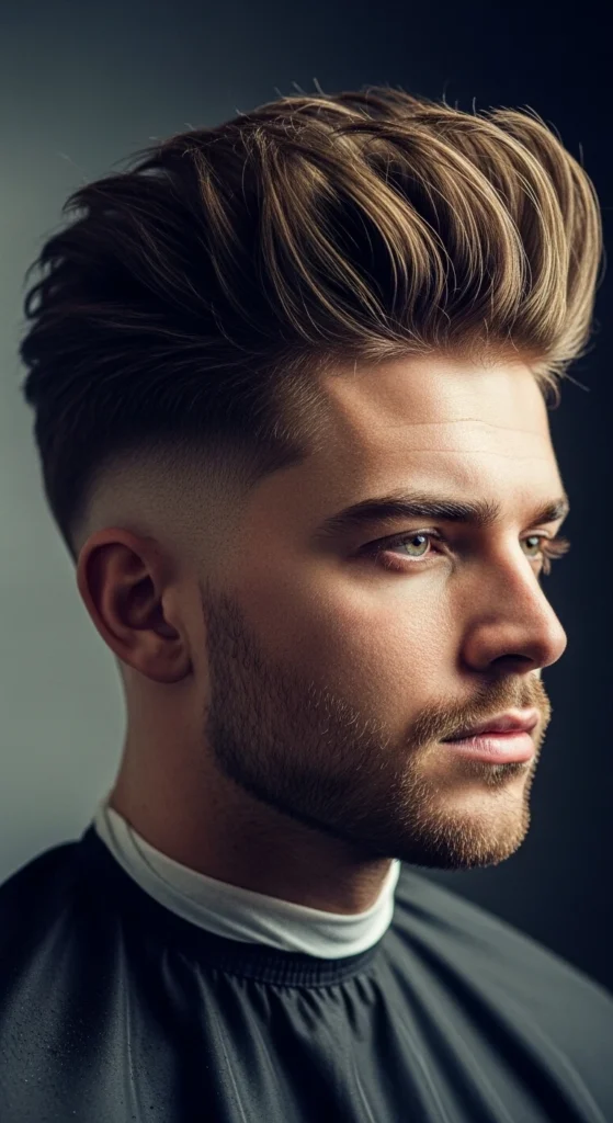 Mid Taper Fade Blowout