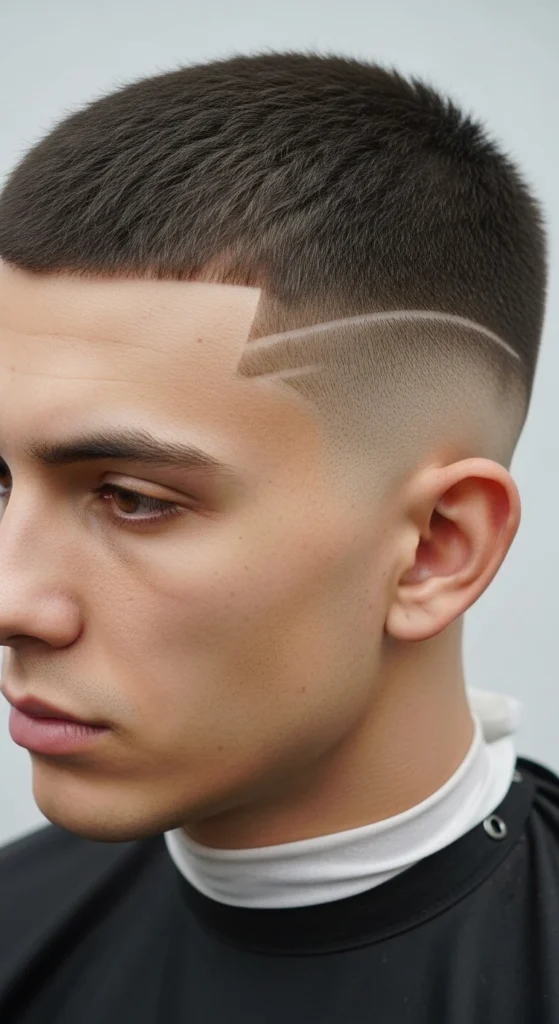 Mid Taper Fade Buzz Cut