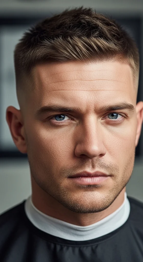 Mid Taper Fade Crew Cut