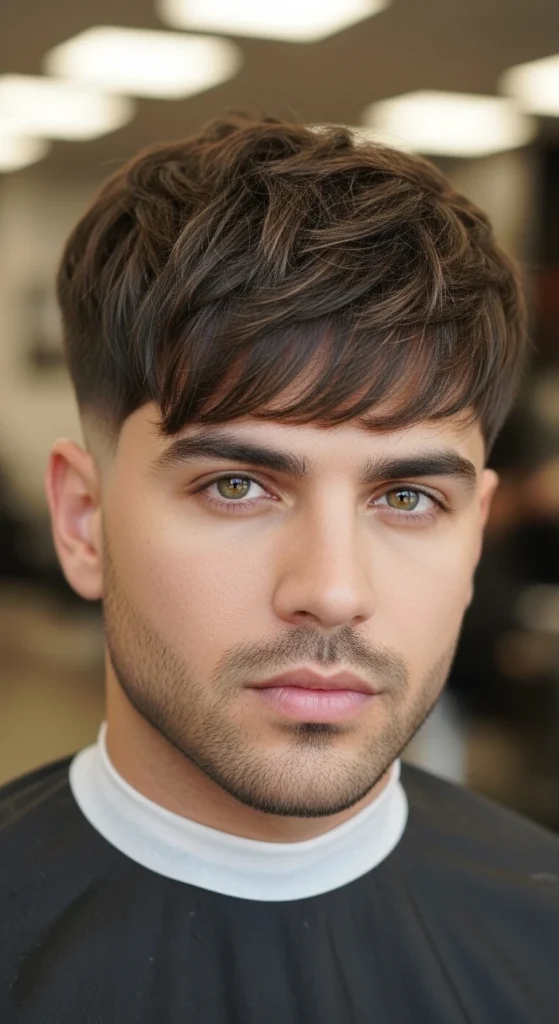 Mid Taper Fade Fringe