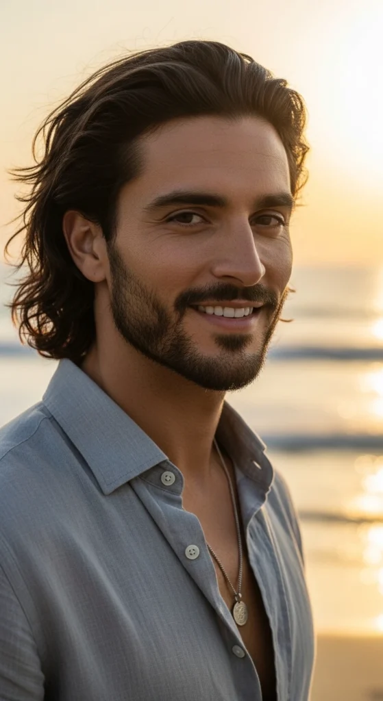 Mid Taper Fade Long Hair