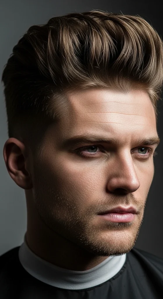 Mid Taper Fade Quiff