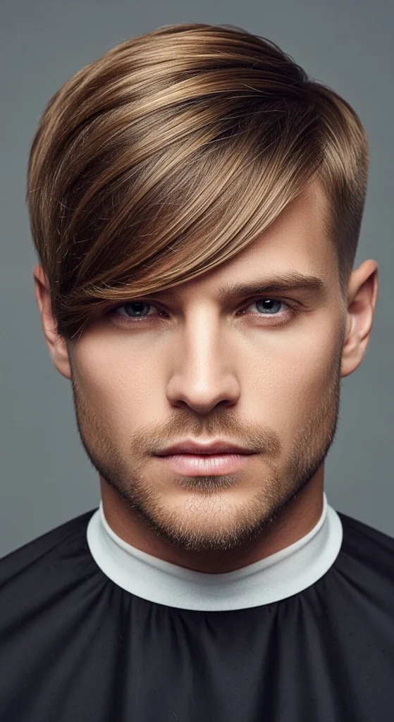 Mid Taper Fade Straight Hair