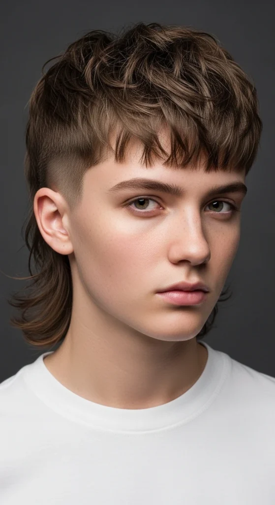 Modern Mullet with Drop Fade