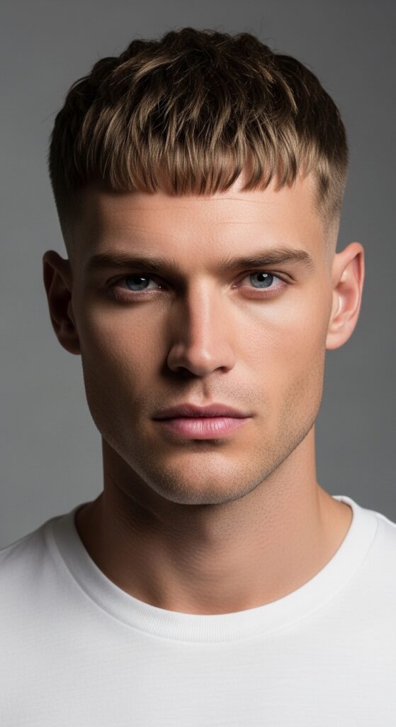 Short Fringe with Faded Sides