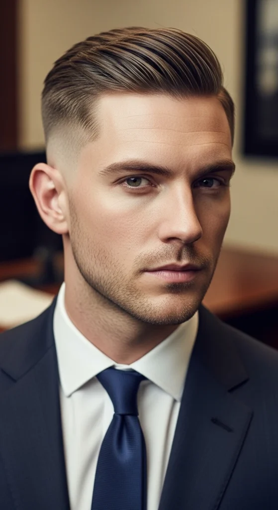 Side Part Drop Fade.