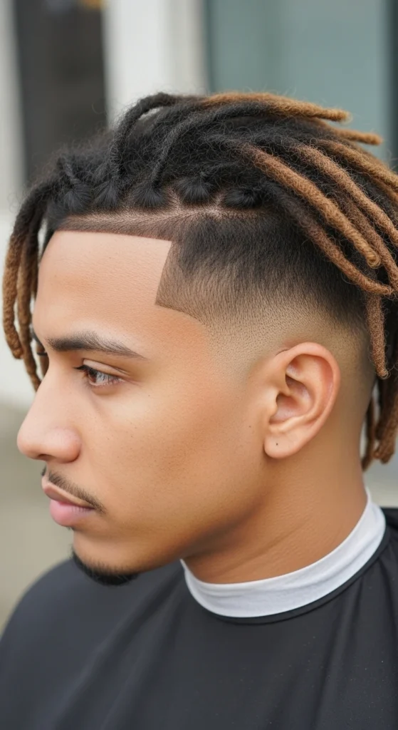 Starter Locs with Drop Fade