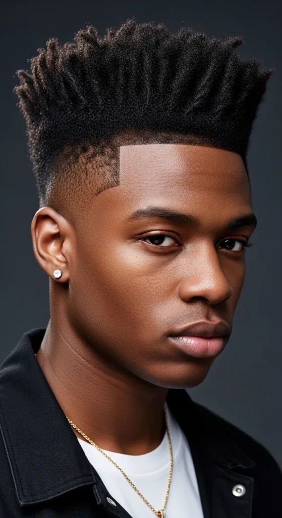 Starter Locs with High Top Fade