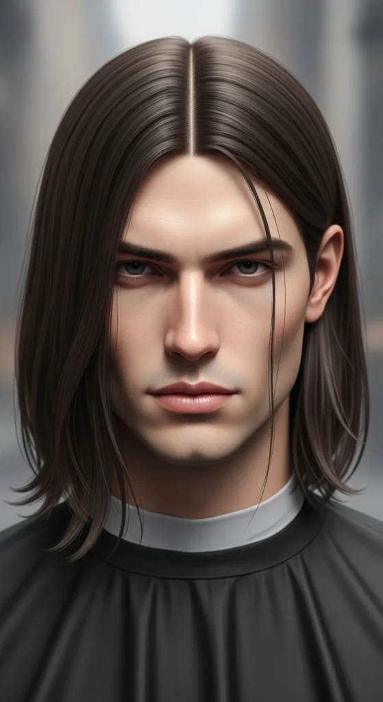 Straight Hair Middle Part