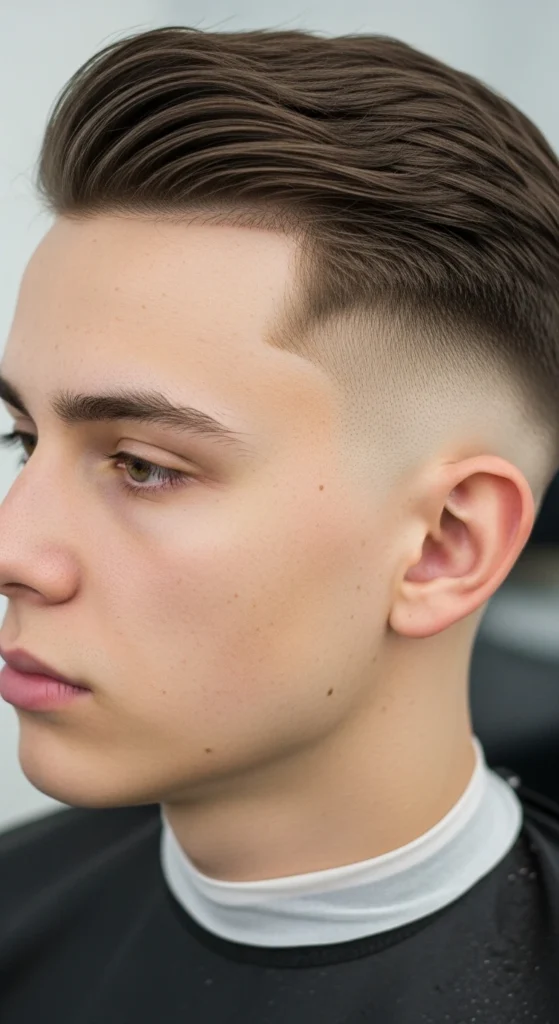 Temple Fade (Temp Fade) with Low Taper