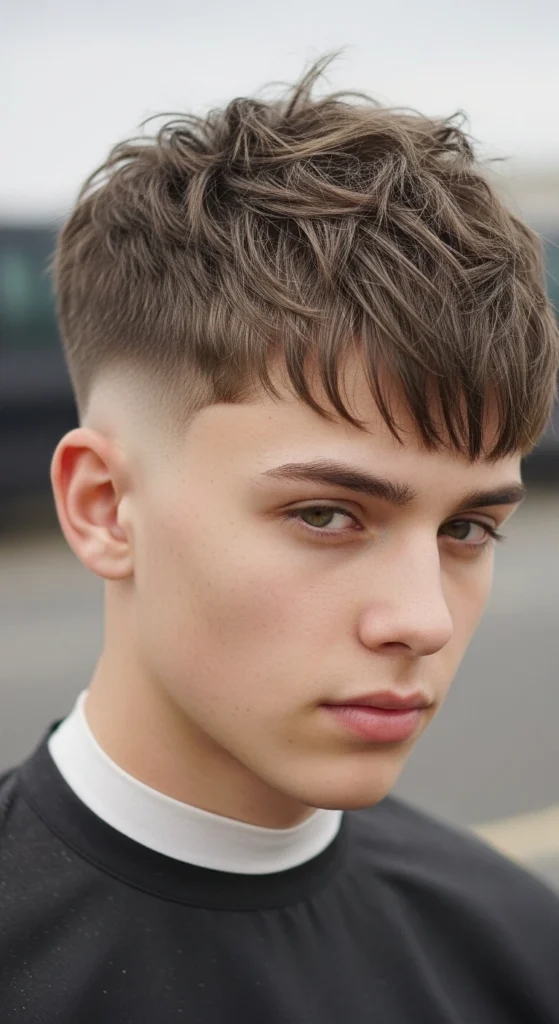 Textured Crop with Low Taper Fade