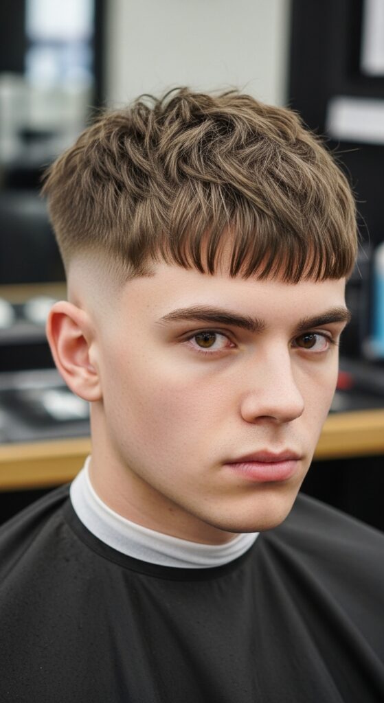 Textured French Crop with Low Taper