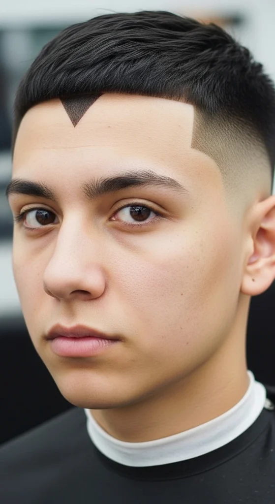 V-Shaped Neckline Drop Fade