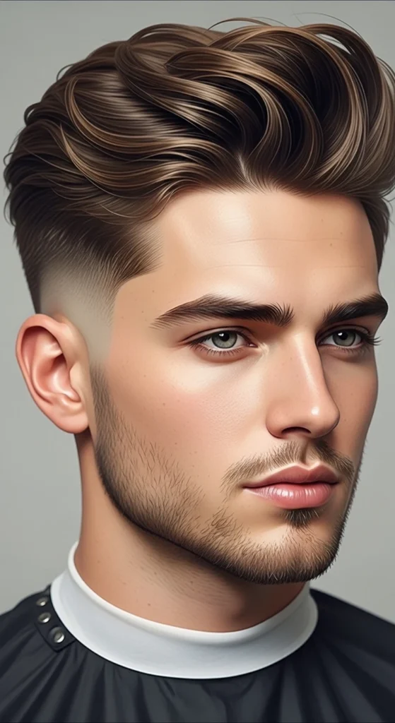 Voluminous Blowout with Mid Drop Fade