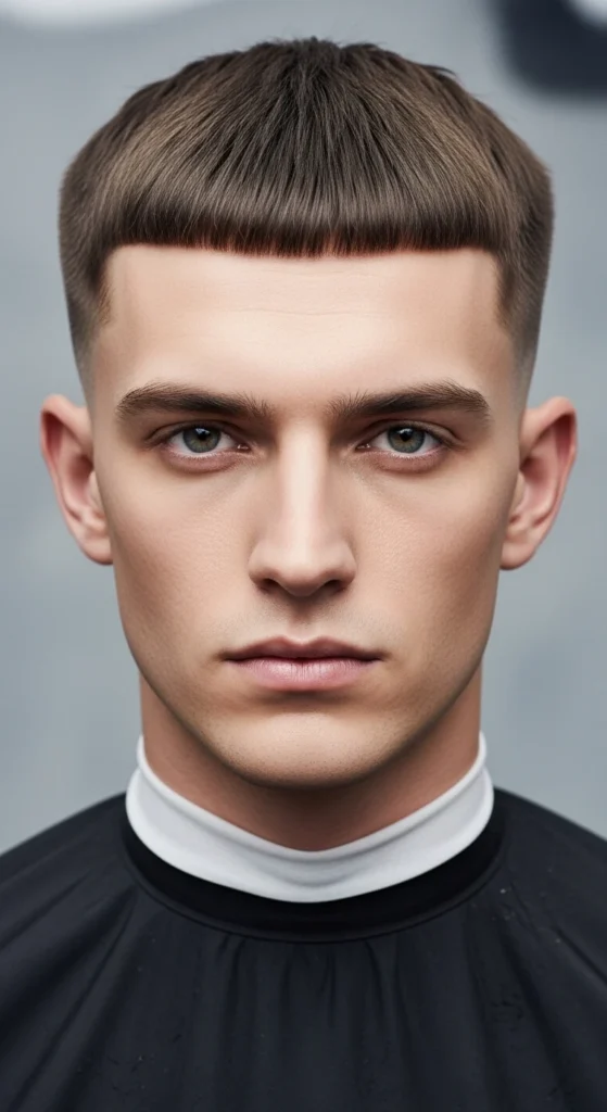 Caesar Cut Edgar Cut