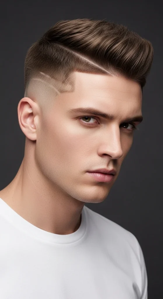 High-and-Tight Fade with Line-Up