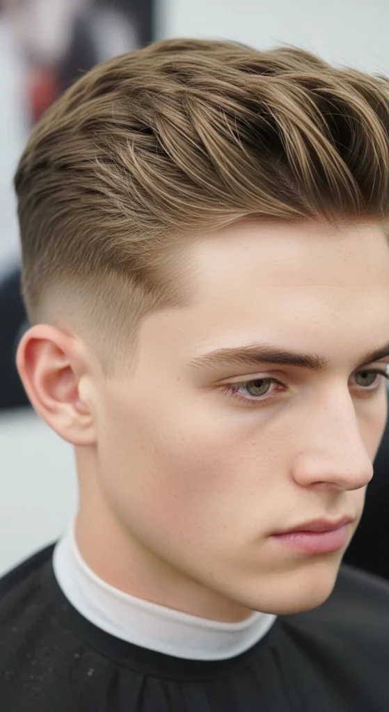 Low Taper Messy Hair