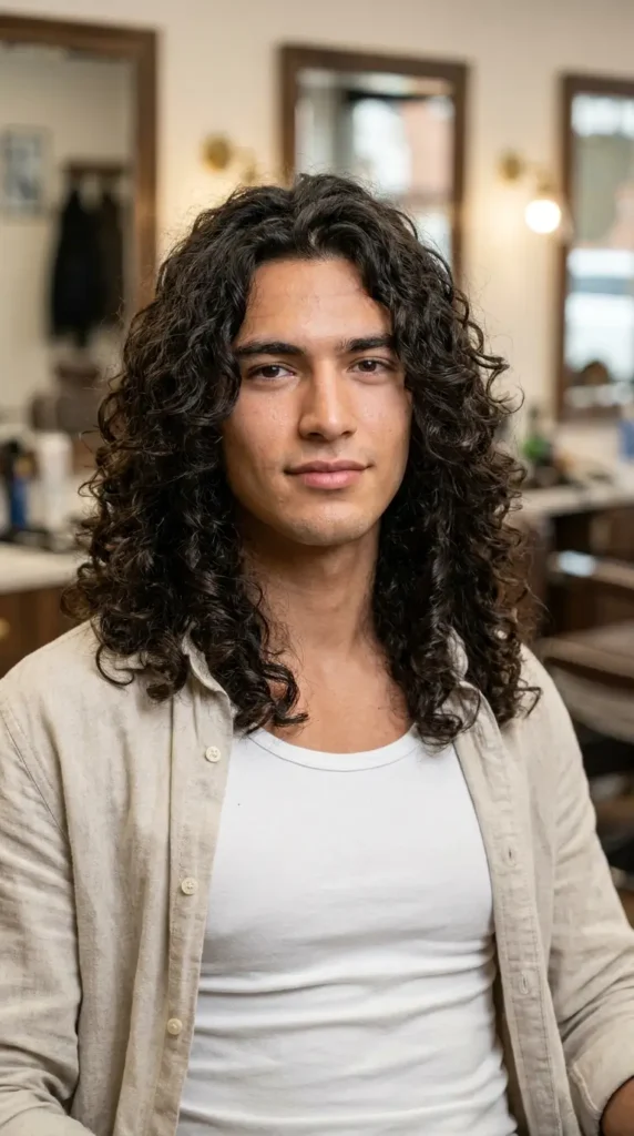 The Long Curly Hair with Layers