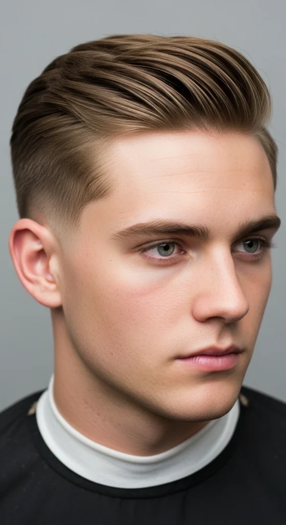 Side-Parted Preppy Cut