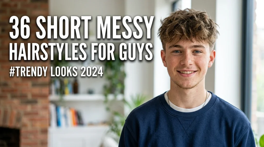 short messy hairstyles for guys