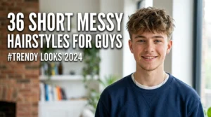 short messy hairstyles for guys