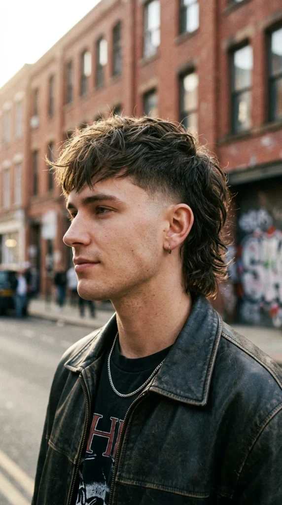 Burst Fade Mullet