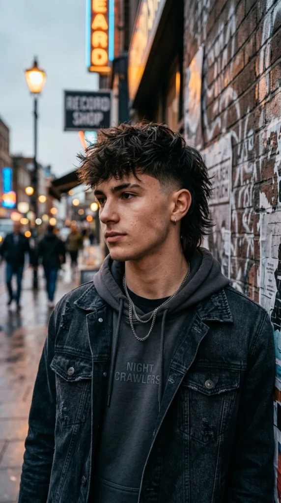 Burst Fade Mullet