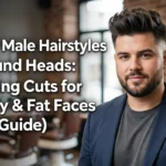 Male Hairstyles for Round Heads