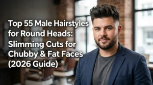 Male Hairstyles for Round Heads