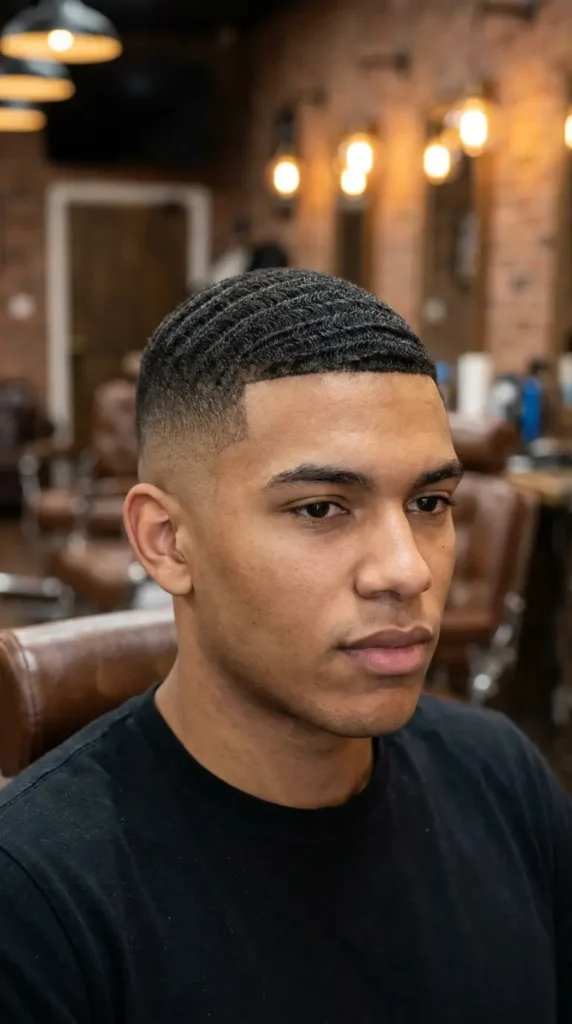 High Fade with Waves (360 Waves)
