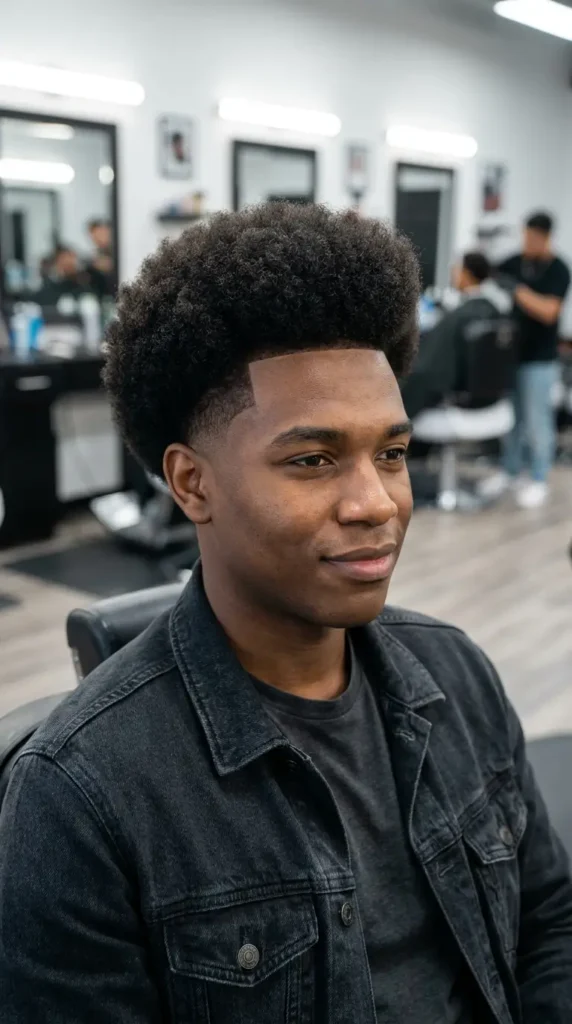Afro Blowout Taper Fade