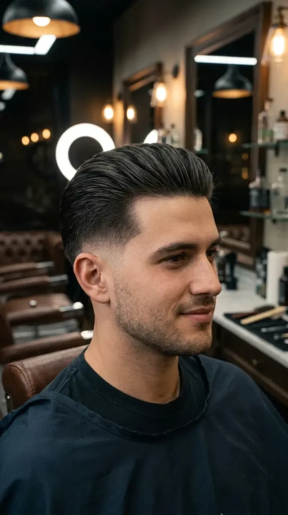Slick Back with Shadow Fade