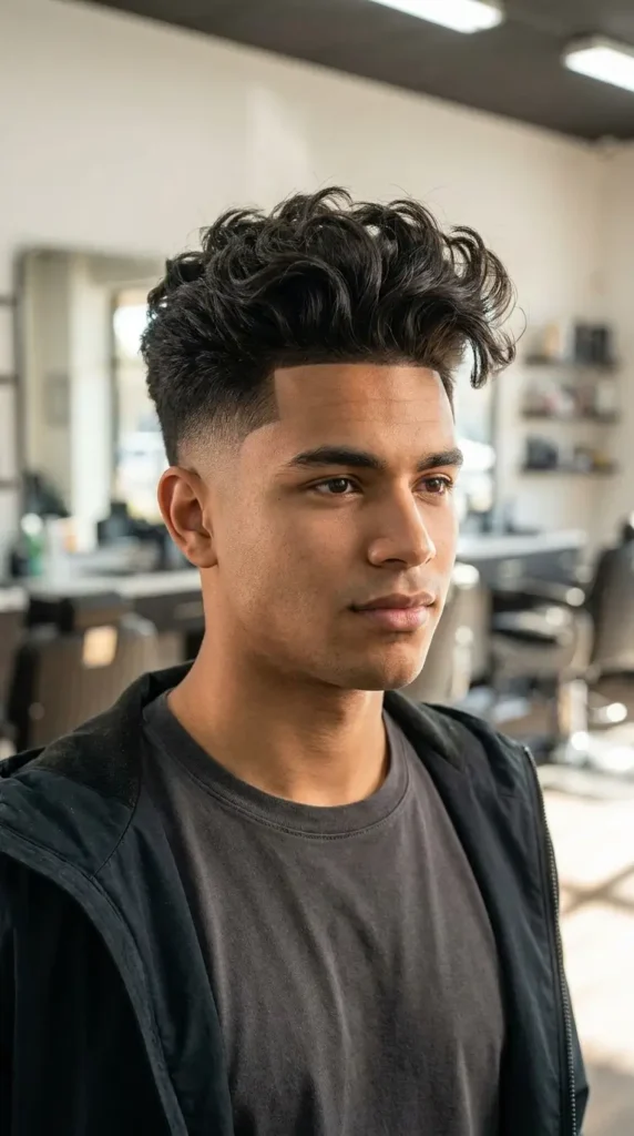 High Blowout Taper Fade