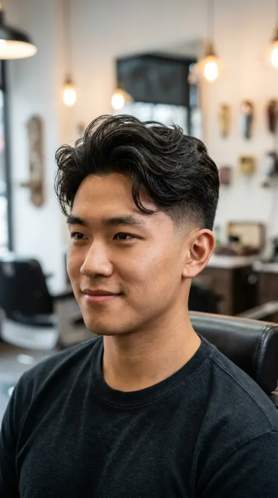 Blowout Taper Fade for Asian Hair