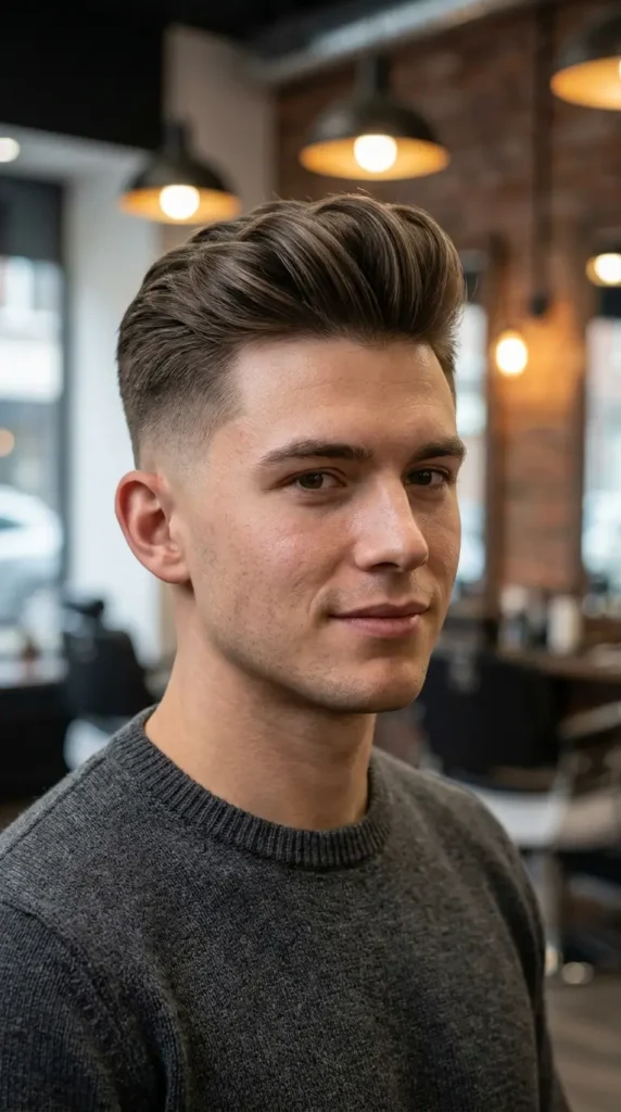Blowout Taper Fade for Straight Hair
